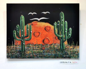 Acrylic painting by Peter Juhás named Coronita